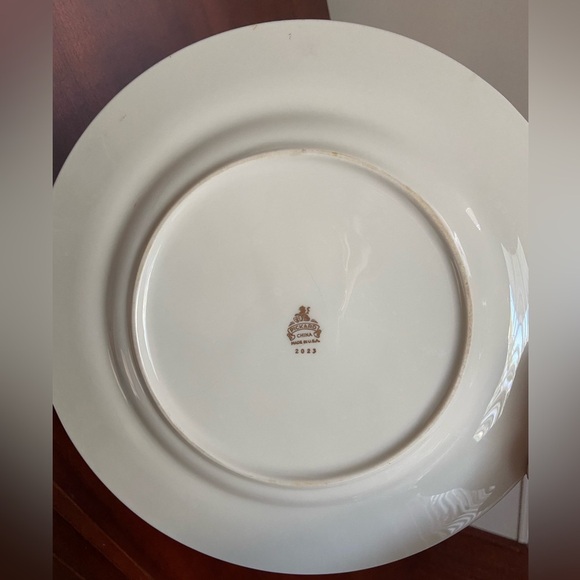 Vintage Pickard Heavy Gold Border Floral Dinner Plate Mid Century Style 2023 - Picture 7 of 10